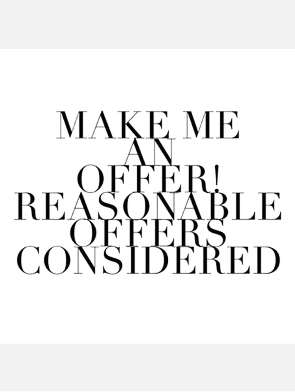 SEND AN OFFER!